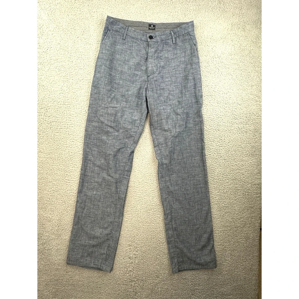 AG Adriano Goldschmied Slim Khaki Pants Mens 36 (Fits 32x33) Newport Chambray